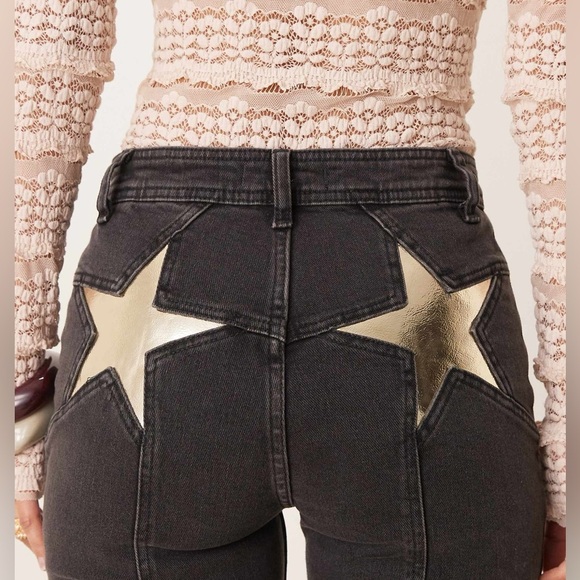 Free People Denim - Free People Firecracker flared jeans in graphite, size 31